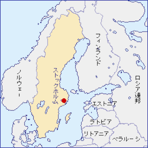 スウェーデン-地図（105-57-2）