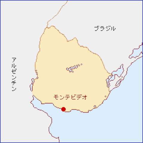 ウルグアイ-地図（105-25-2）