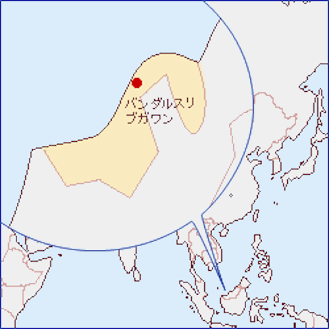 ブルネイ-地図（105-14-2）
