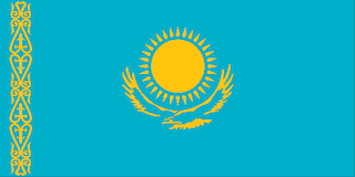 カザフスタン-国旗（105-47-1）