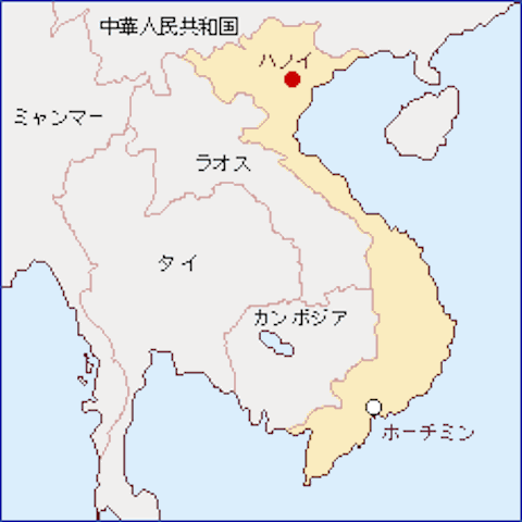 ベトナム-地図（105-15-2）