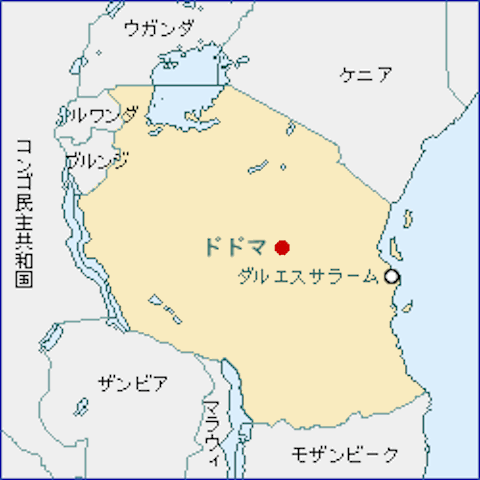 タンザニア-地図（105-96-2）