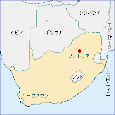 南アフリカ-地図（105-100-2）