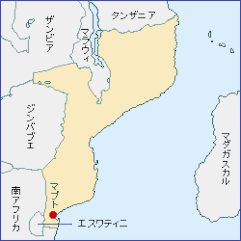 モザンビーク-地図（105-101-2）