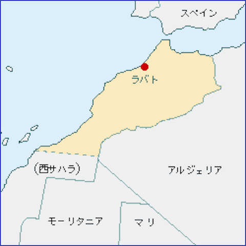 モロッコ-地図（105-102-2）