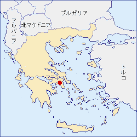 ギリシャ-地図（105-50-2）