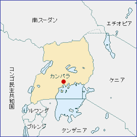 ウガンダ-地図（105-90-2）