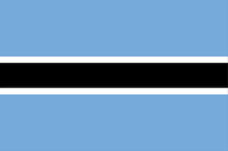 ボツワナ-国旗（105-98-1）