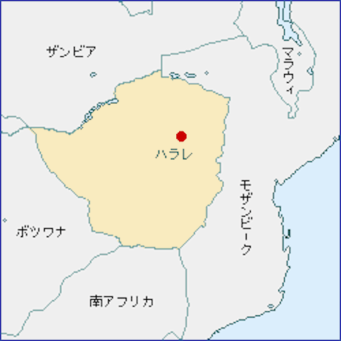 ジンバブエ-地図（105-95-2）