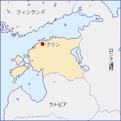 エストニア-地図（105-44-2）