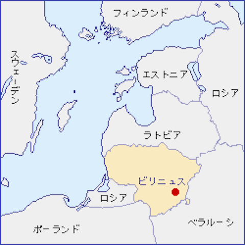 リトアニア-地図（105-82-2）