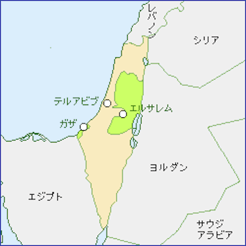 イスラエル-地図（105-86-2）