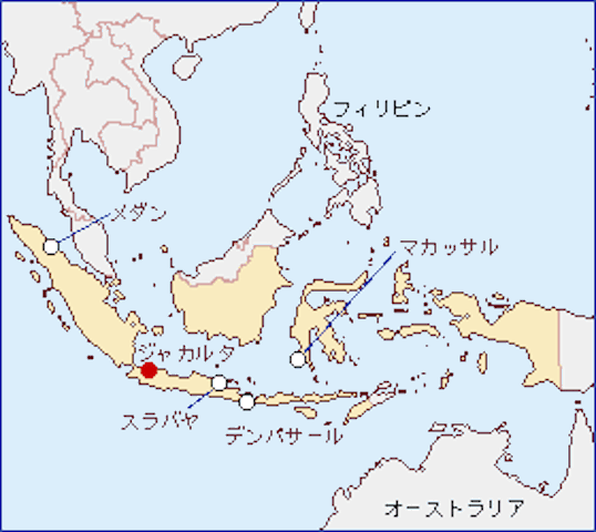 インドネシア-地図（105-5-2）