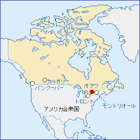 カナダ-地図（105-23-2）