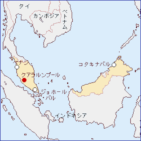 マレーシア-地図（105-16-2）