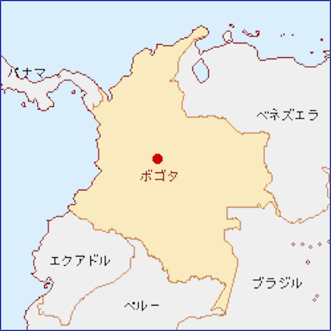 コロンビア-地図（105-28-2）