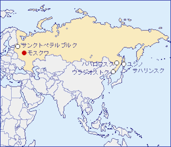 ロシア-地図（105-85-2）