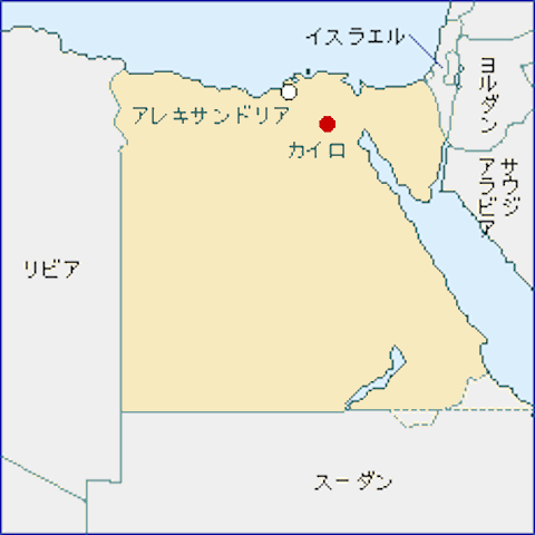 エジプト-地図（105-91-2）