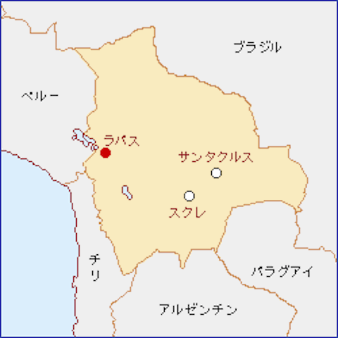 ボリビア-地図（105-33-2）