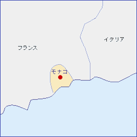 モナコ-地図（105-77-2）