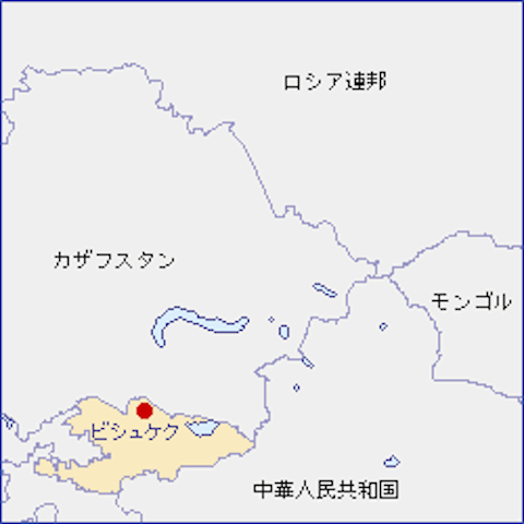 キルギス-地図（105-51-2）