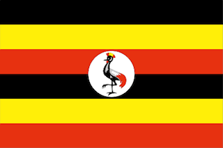 ウガンダ-国旗（105-90-1）