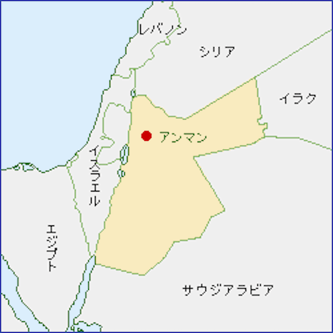 ヨルダン-地図（105-89-2）