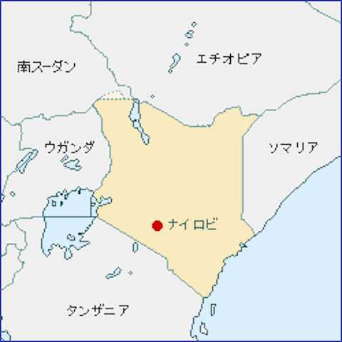 ケニア-地図（105-93-2）