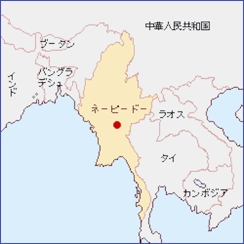 ミャンマー-地図（105-17-2）