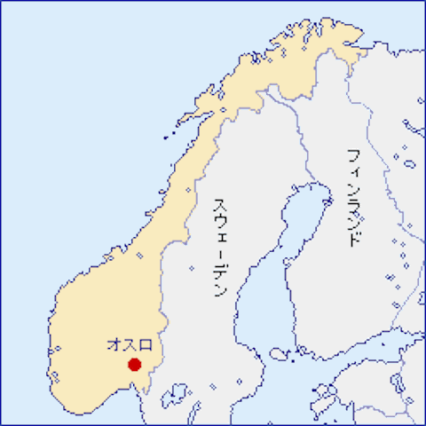 ノルウェー-地図（105-65-2）