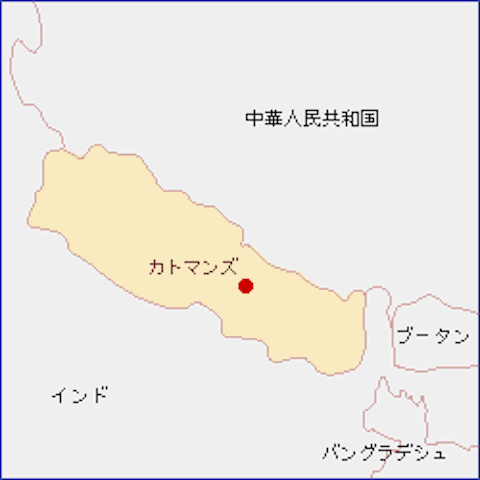 ネパール-地図（105-12-2）